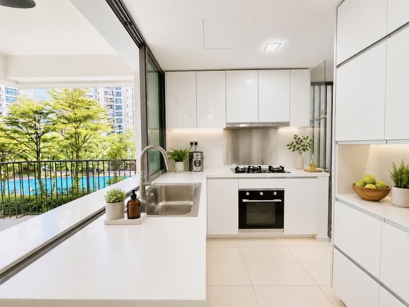 Eight Courtyards, 2 Canberra Drive, 3 Bedrooms, 1,141 sqft, Condominium For Sale, by Jaslin Khoo, 500226238 - Kitchen - PropertyGuru.com.sg
