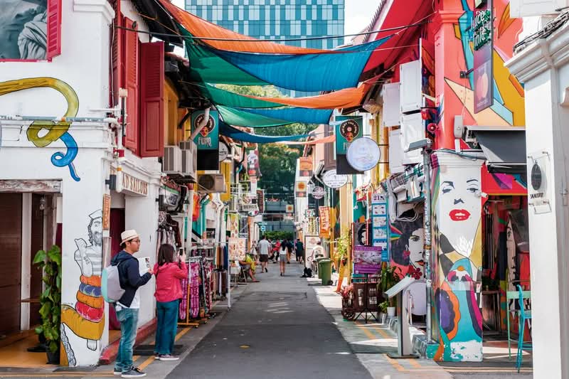 Arab St / Haji Lane - High Foot Traffic L1 Retail Shop, Arab St / Haji Lane, 668 sqft, Shop / Shophouse For Rent, by Darren Wee, 500226320 - Exterior - CommercialGuru.com.sg
