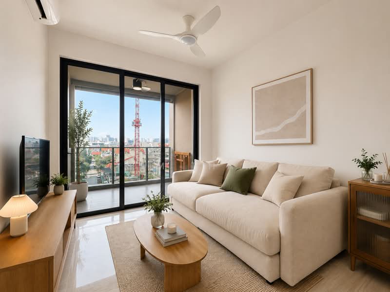 Parc Esta, 822 Sims Avenue, Eunos / Geylang / Paya Lebar, 2 Bedrooms, 635 sqft, Condominium For Sale, by Kim Tham, 500226469 - Living Room - PropertyGuru.com.sg