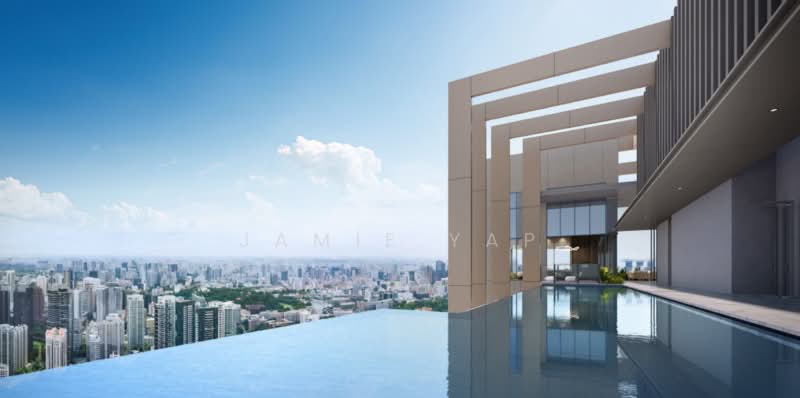 Promenade Peak, 1 Zion Road, 3 Bedrooms, 1,033 sqft, Condominium For Sale, by Jamie Yap, 500226560 - Infinity pool level 63 Rooftop Skypeak - PropertyGuru.com.sg