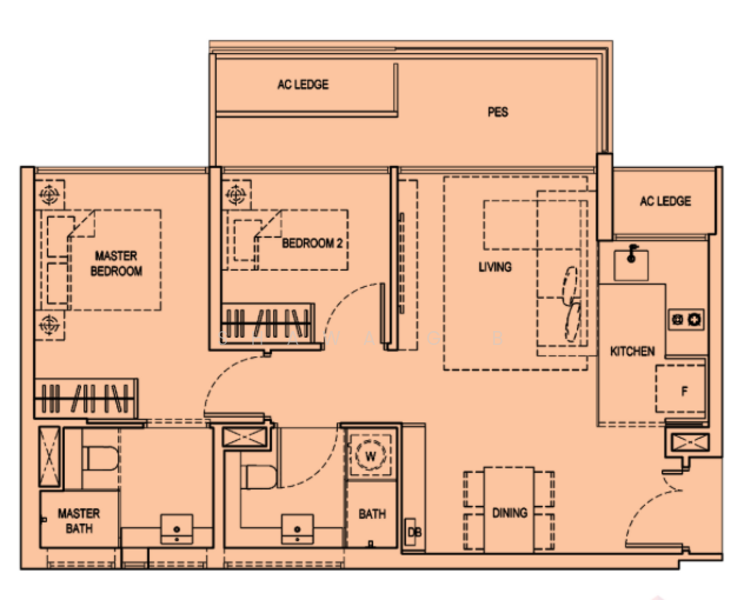 Kandis Residence, 2 Kandis Link, 2 Bedrooms, 764 sqft, Condominium For Sale, by Shawa G B, 500226571 - PropertyGuru.com.sg