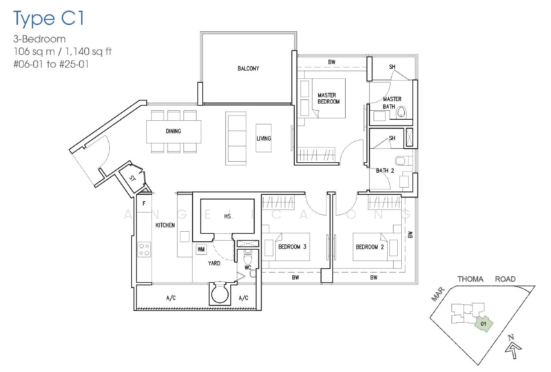 Riviera 38, 38 Mar Thoma Road, 3 Bedrooms, 1,141 sqft, Condominium For Sale, by Angelica Ong, 500226686 - PropertyGuru.com.sg