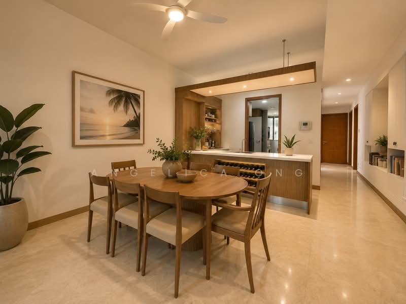 The Berth by the Cove, 228 Ocean Drive, 3 Bedrooms, 1,615 sqft, Condominium For Sale, by Angelica Ong, 500226727 - Dining Room - PropertyGuru.com.sg