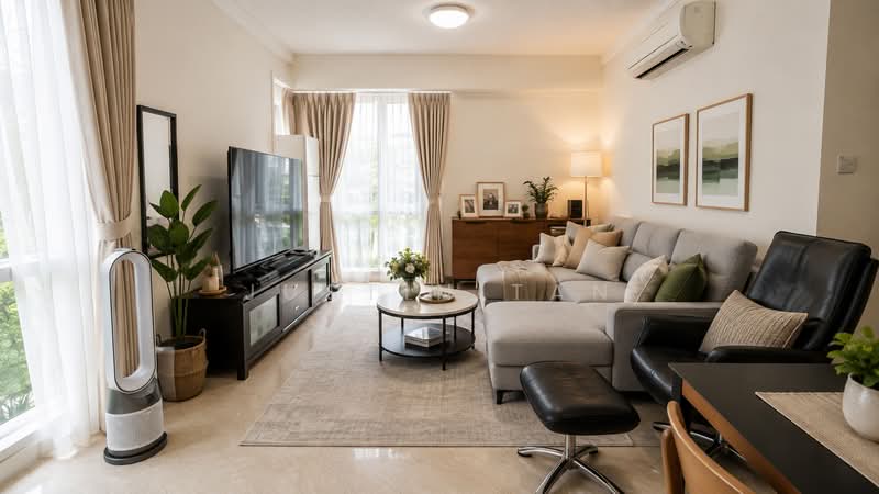 Parc Palais, 47 Hume Avenue, Clementi Park / Upper Bukit Timah, 2 Bedrooms, 980 sqft, Condominium For Sale, by Justin Tan, 500226781 - Living Room - PropertyGuru.com.sg