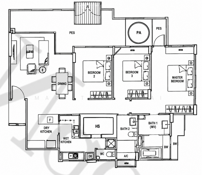 ClementiWoods Condominium, West Coast Road, 3 Bedrooms, 1,528 sqft, Condominium For Sale, by Mary Tang Ji'Ai, 500226872 - PropertyGuru.com.sg