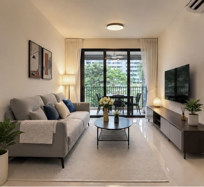 Treasure at Tampines, 57 Tampines Lane, Pasir Ris / Tampines, 2 Bedrooms, 678 sqft, Condominium For Sale, by Jonah (JT) Tan, 500226908 - Living Room - PropertyGuru.com.sg