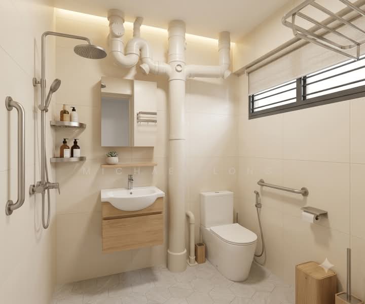 54 Kent Road, 54 Kent Road, 3 Bedrooms, 1,367 sqft, HDB Flat For Sale, by Michael Long, 500226946 - Bathroom - PropertyGuru.com.sg