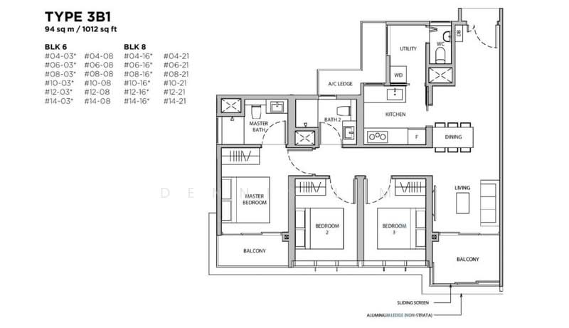 Dairy Farm Residences, 6 Dairy Farm Lane, 3 Bedrooms, 1,012 sqft, Condominium For Sale, by Dennis Lim, 500227003 - PropertyGuru.com.sg