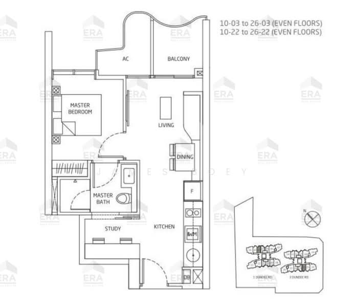 Queens Peak, 1 Dundee Road, 1 Bedroom, 495 sqft, Condominium For Sale, by James Boey, 500227096 - PropertyGuru.com.sg