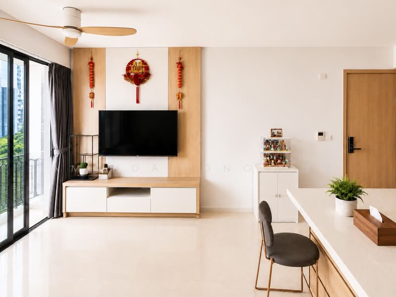 Westwood Residences EC, 180 Westwood Avenue, 3 Bedrooms, 1,033 sqft, Condominium For Rent, by Amanda Fong 冯佩璇, 500227146 - Living Room - PropertyGuru.com.sg