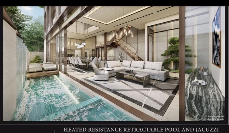 Opera Estate, Jalan Bangsawan, 5 Bedrooms, 5,900 sqft, Terraced House For Sale, by Selena Ang, 500227201 - Living Room - PropertyGuru.com.sg
