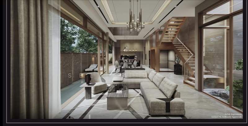 Opera Estate, Jalan Bangsawan, 5 Bedrooms, 5,900 sqft, Terraced House For Sale, by Selena Ang, 500227201 - Living Room - PropertyGuru.com.sg