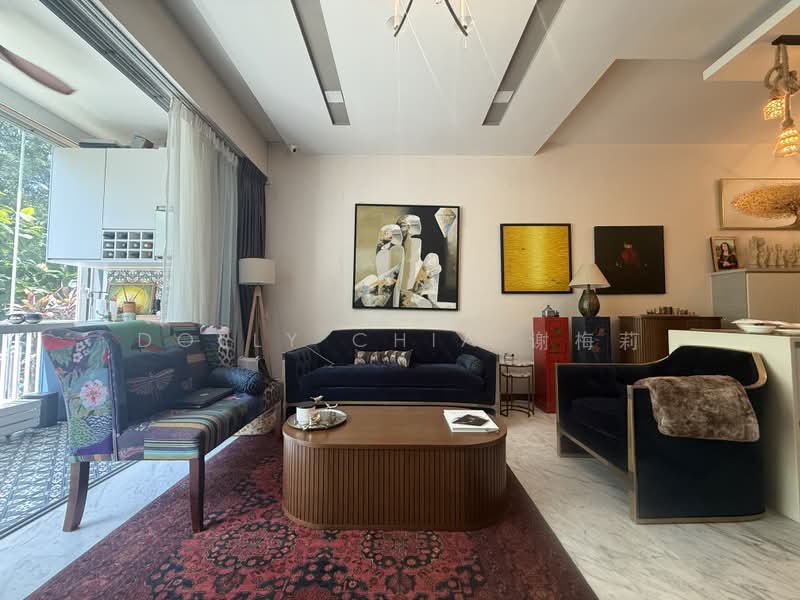 Waterfront Key, 780 Bedok Reservoir Road, 3 Bedrooms, 1,346 sqft, Condominium For Rent, by Dolly Chia 谢梅莉, 500227206 - Living Room - PropertyGuru.com.sg