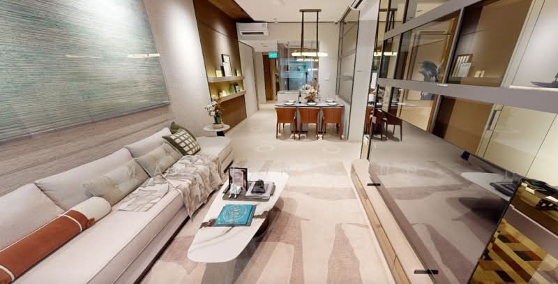 Vela Bay, 1 Bayshore Walk, 1 Bedroom, 484 sqft, Condominium For Sale, by Maureen Kang, 500227288 - Living Room - PropertyGuru.com.sg