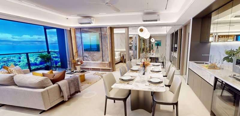 Vela Bay, 1 Bayshore Walk, 1 Bedroom, 484 sqft, Condominium For Sale, by Maureen Kang, 500227288 - Living Room - PropertyGuru.com.sg