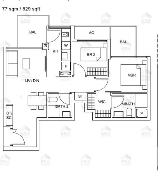 Sky Vue, Bishan Street 14, 2 Bedrooms, 829 sqft, Condominium For Sale, by Stephaine Kim, 500227332 - PropertyGuru.com.sg