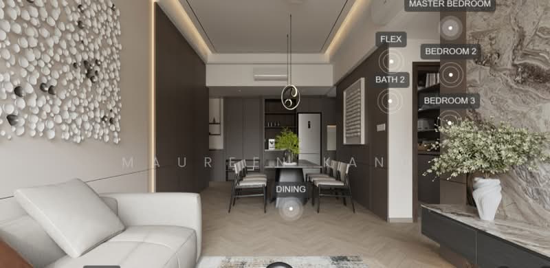 Springleaf Residence, 811 Upper Thomson Road, 3 Bedrooms, 1,259 sqft, Condominium For Sale, by Maureen Kang, 500227349 - Living Room - PropertyGuru.com.sg