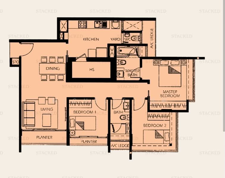 Freehold 3 bed 3 bath, Walk to Kovan MRT, , 3 Bedrooms, 1,097 sqft, Apartment For Sale, by Michelle Tan, 500227571 - PropertyGuru.com.sg