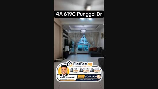 619C Punggol Drive, 619C Punggol Drive, 3 Bedrooms, 1,001 sqft, HDB Flat For Sale, by Amir Bahrom, 500227574 - PropertyGuru.com.sg