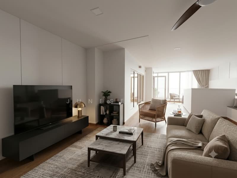 Luxus Hills, Seletar Green Walk, 5 Bedrooms, 3,600 sqft, Terraced House For Sale, by Junese See, 500227579 - Living Room - PropertyGuru.com.sg
