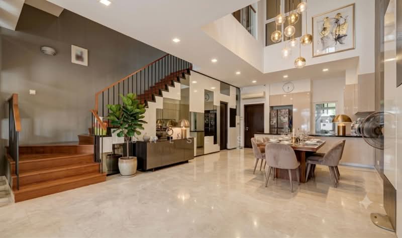 Luxus Hills, Seletar Green Walk, 5 Bedrooms, 3,600 sqft, Terraced House For Sale, by Junese See, 500227579 - Living Room - PropertyGuru.com.sg