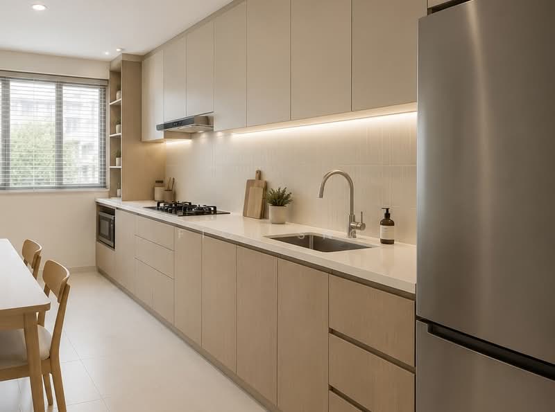 232 Serangoon Avenue 3, 232 Serangoon Avenue 3, 3 Bedrooms, 1,120 sqft, HDB Flat For Sale, by Fion Sng, 500227580 - Kitchen - PropertyGuru.com.sg