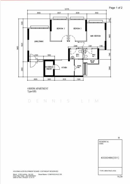 215B Compassvale Drive, 215B Compassvale Drive, 3 Bedrooms, 1,001 sqft, HDB Flat For Sale, by Dennis Lim, 500227632 - PropertyGuru.com.sg