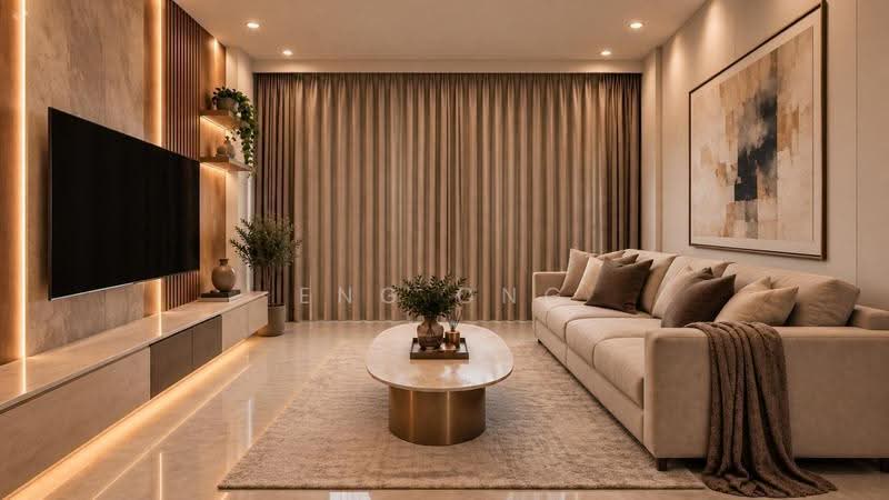 The Lakefront Residences, 48 Lakeside Drive, Boon Lay / Jurong / Tuas, 1 Bedroom, 624 sqft, Condominium For Sale, by Eng Ong, 500227636 - Living (Virtually Staged) - PropertyGuru.com.sg