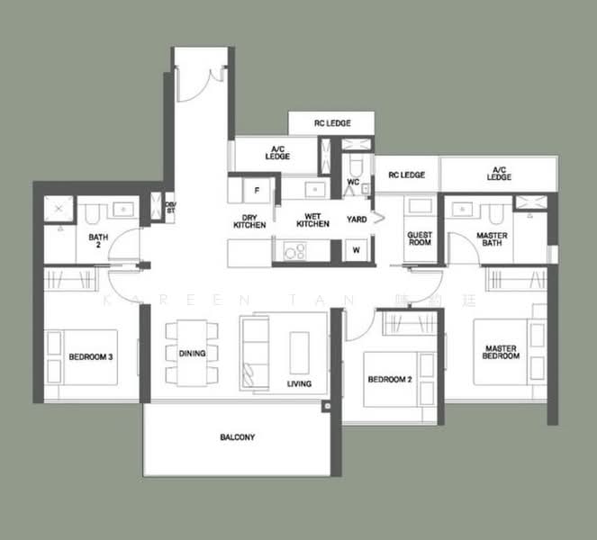 The Clement Canopy, Ave 1 Clementi, 3 Bedrooms, 1,141 sqft, Condominium For Sale, by Kareen Tan 陳約廷, 500227652 - PropertyGuru.com.sg