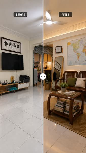 419 Hougang Avenue 8, 419 Hougang Avenue 8, Hougang / Punggol / Sengkang, 3 Bedrooms, 1,163 sqft, HDB Flat For Sale, by Ally Chin, 500227824 - Living Room - PropertyGuru.com.sg