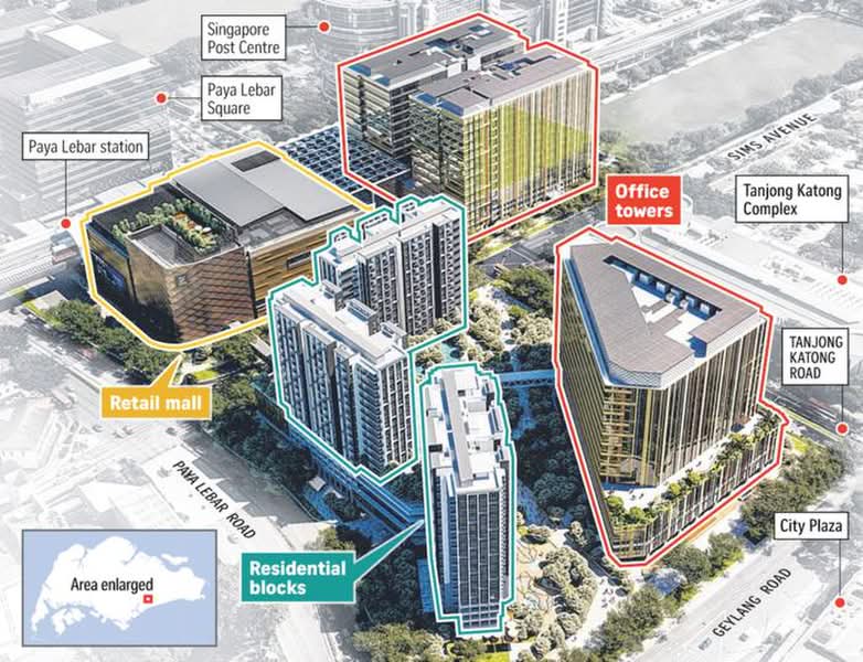 Park Place Residences, 2 Paya Lebar Road, 3 Bedrooms, 1,076 sqft, Condominium For Sale, by Marcus T, 500227862 - Exterior - PropertyGuru.com.sg