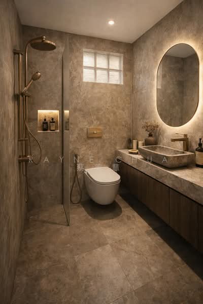 Sembawang Hills Estate, Nemesu Avenue, 5 Bedrooms, 3,000 sqft, Terraced House For Sale, by Rayne Chua 蔡美慧, 500227880 - Bathroom - PropertyGuru.com.sg