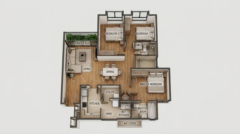 The Floravale, 218 Westwood Avenue, Boon Lay / Jurong / Tuas, 3 Bedrooms, 1,238 sqft, Executive Condominium For Sale, by Clive Gum, 500227973 - PropertyGuru.com.sg