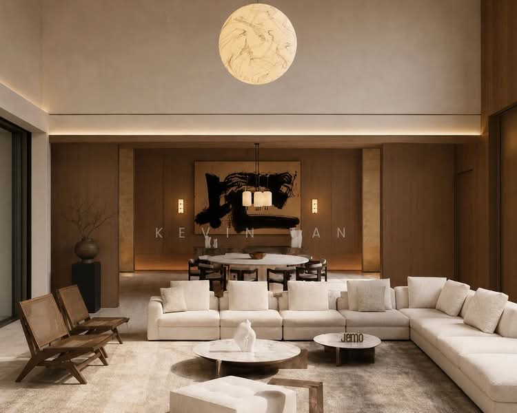 LANDED7772@D20 Best Value Brand New Corner Terrace, , 5 Bedrooms, 4,900 sqft, Corner Terrace For Sale, by Kevin Tan, 500227996 - Living Room - PropertyGuru.com.sg