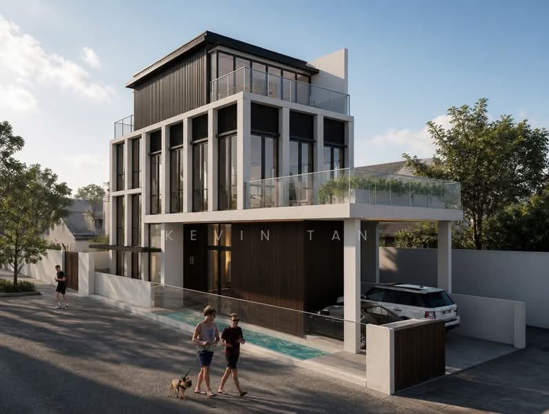 LANDED7772@D20 Best Value Brand New Corner Terrace, , 5 Bedrooms, 4,900 sqft, Corner Terrace For Sale, by Kevin Tan, 500227996 - Exterior - PropertyGuru.com.sg