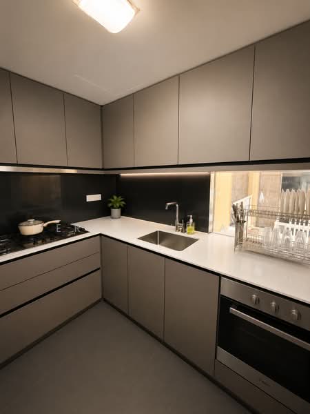 Waterbay, 45B Edgefield Plains, 3 Bedrooms, 1,076 sqft, Executive Condominium For Sale, by Geraldine Ang, 500228036 - Kitchen - PropertyGuru.com.sg