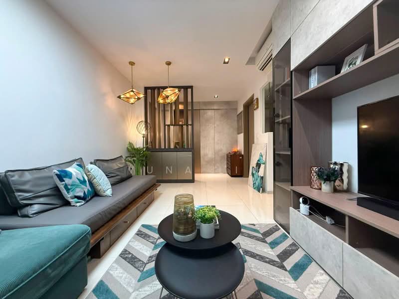 The Terrace, 88 Edgedale Plains, 3 Bedrooms, 1,076 sqft, Executive Condominium For Sale, by Yuna Lim, 500228082 - Living Room - PropertyGuru.com.sg