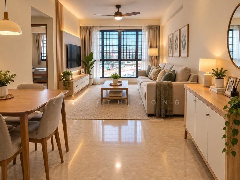 Simei Green Condominium, 3 Simei Street 4, Pasir Ris / Tampines, 3 Bedrooms, 1,249 sqft, Condominium For Sale, by Kenneth Wong, 500228173 - Living Room - PropertyGuru.com.sg