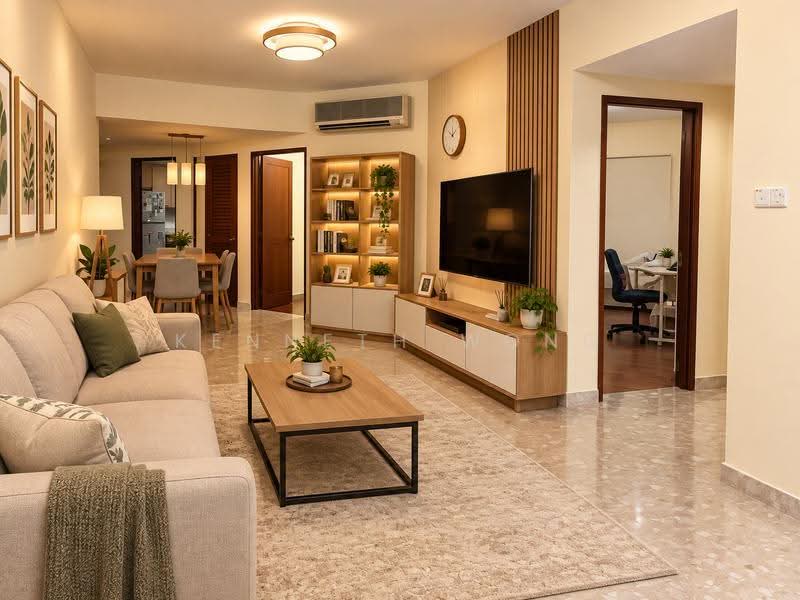 Simei Green Condominium, 3 Simei Street 4, Pasir Ris / Tampines, 3 Bedrooms, 1,249 sqft, Condominium For Sale, by Kenneth Wong, 500228173 - Living Room - PropertyGuru.com.sg