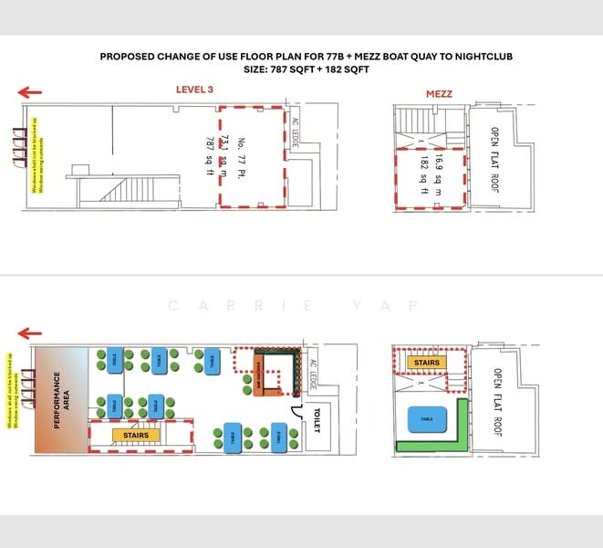 Boat Quay Level 3, Boat Quay, 969 sqft, Food & Beverage For Rent, by Carrie Yap, 500228264 - CommercialGuru.com.sg