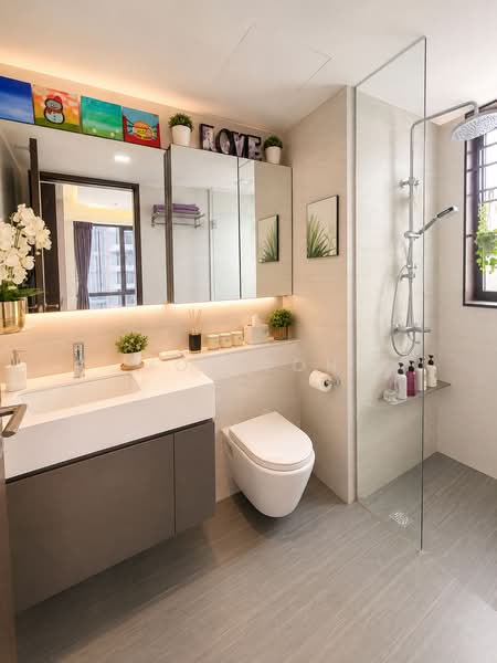 Botanique at Bartley, 223 Upper Paya Lebar Road, Hougang / Punggol / Sengkang, 3 Bedrooms, 958 sqft, Condominium For Sale, by Joy Toh, 500228271 - Bathroom - PropertyGuru.com.sg