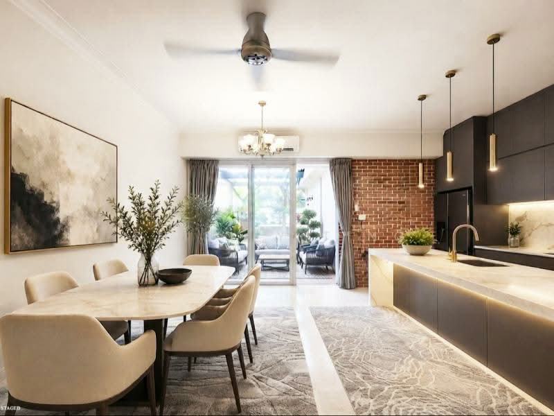Best value! $6.xm! Huge 2421 sq ft terrace at henry park primary !, , 4 Bedrooms, 2,740 sqft, Terraced House For Sale, by Shirley Ting, 500228388 - Dining Room - PropertyGuru.com.sg