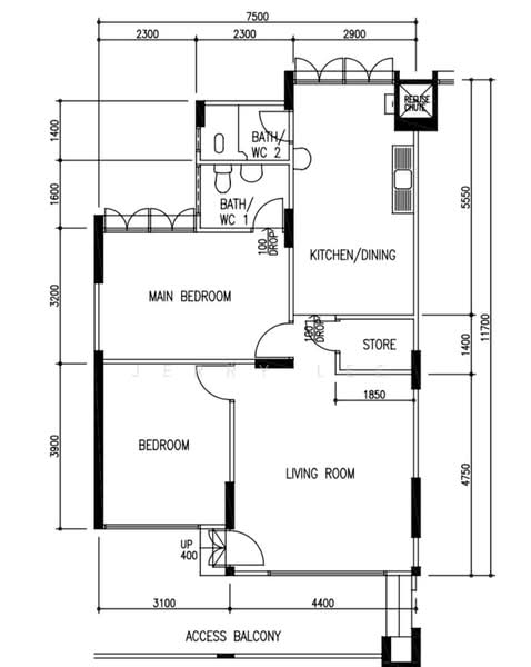 121 Potong Pasir Avenue 1, 121 Potong Pasir Avenue 1, 2 Bedrooms, 807 sqft, HDB Flat For Sale, by Jerry Lee, 500228609 - PropertyGuru.com.sg