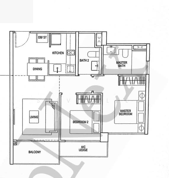 RiverTrees Residences, 21 Fernvale Close, 2 Bedrooms, 700 sqft, Condominium For Rent, by Steven Lee, 500228738 - PropertyGuru.com.sg