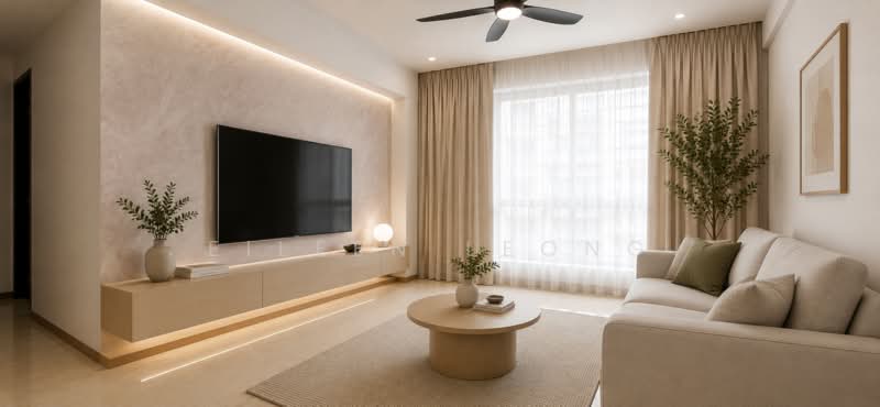 Casa Rosa, 35 Lorong Ong Lye, 3 Bedrooms, 1,184 sqft, Condominium For Sale, by Eileen Leong, 500228756 - Living Room ( For Illustrations only) - PropertyGuru.com.sg