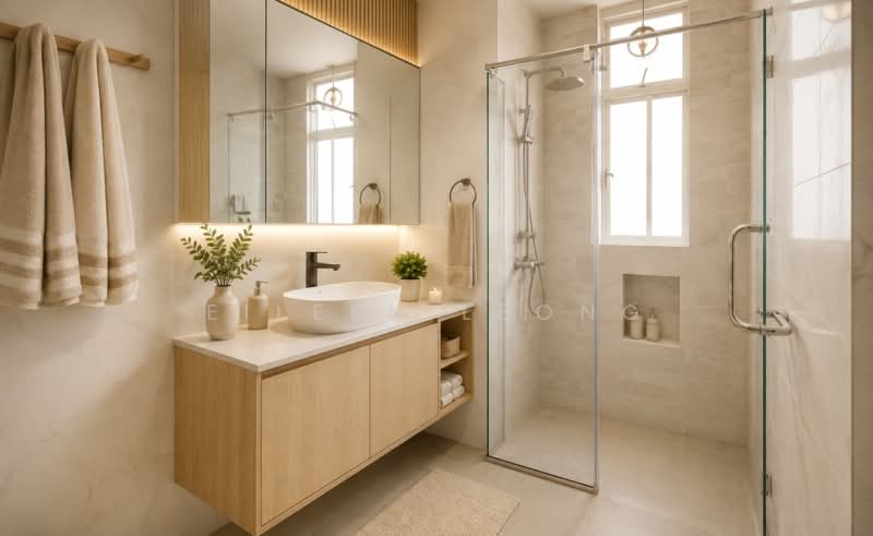 Casa Rosa, 35 Lorong Ong Lye, 3 Bedrooms, 1,184 sqft, Condominium For Sale, by Eileen Leong, 500228756 - Bathroom ( For Illustrations only) - PropertyGuru.com.sg