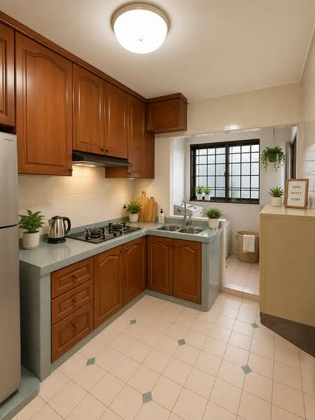 943 Hougang Street 92, 943 Hougang Street 92, 3 Bedrooms, 1,087 sqft, HDB Flat For Rent, by Alex Yew, 500228777 - Kitchen - PropertyGuru.com.sg