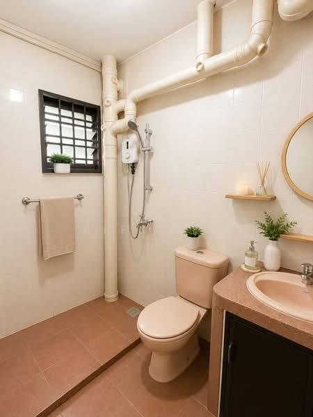 943 Hougang Street 92, 943 Hougang Street 92, 3 Bedrooms, 1,087 sqft, HDB Flat For Rent, by Alex Yew, 500228777 - Bathroom - PropertyGuru.com.sg