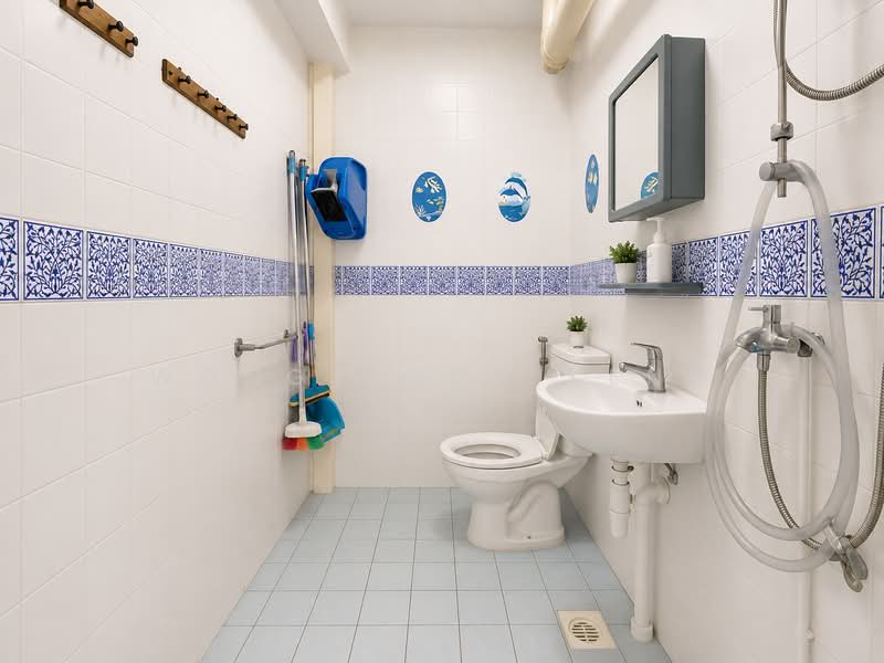 30 Holland Close, 30 Holland Close, 3 Bedrooms, 1,130 sqft, HDB Flat For Sale, by Wong Boon Keng, 500228780 - Bathroom - PropertyGuru.com.sg
