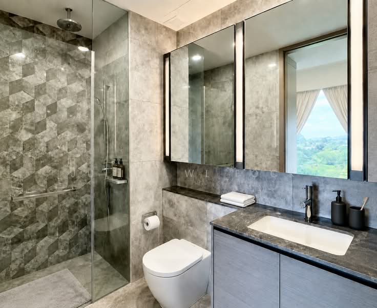 Leedon Green, 28 Leedon Heights, 2 Bedrooms, 710 sqft, Condominium For Sale, by Julius WL Fock, 500228793 - Bathroom - PropertyGuru.com.sg